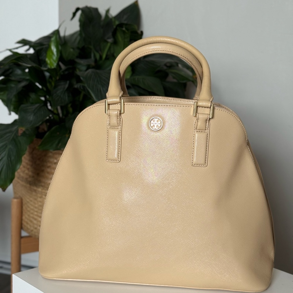 Tory Burch Cream Satchel